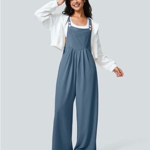 Halara Waffle Print Casual Overalls with Pockets